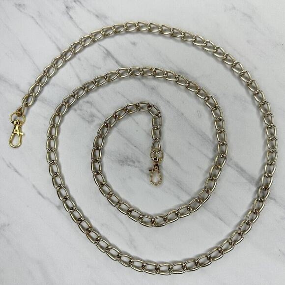 Gold Tone Chain Link Purse Handbag Replacement Strap ✨ - Picture 1 of 11